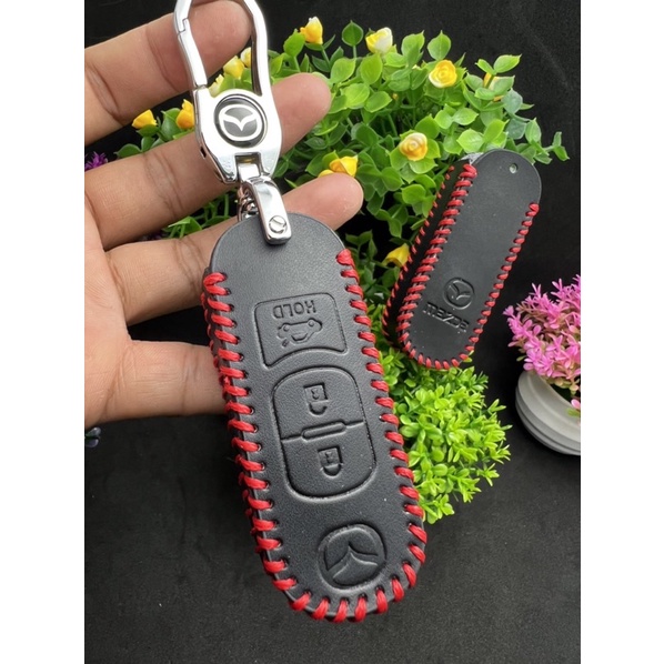 Bao da chìa khoá 3 nút xe Mazda2, Mazda3, Mazda6, Mazda Cx5, Cx8