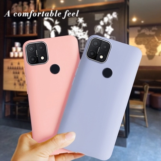 Ốp điện thoại TPU mềm màu kẹo mặt nhám chống sốc cho OPPO A15 2020 CPH2185