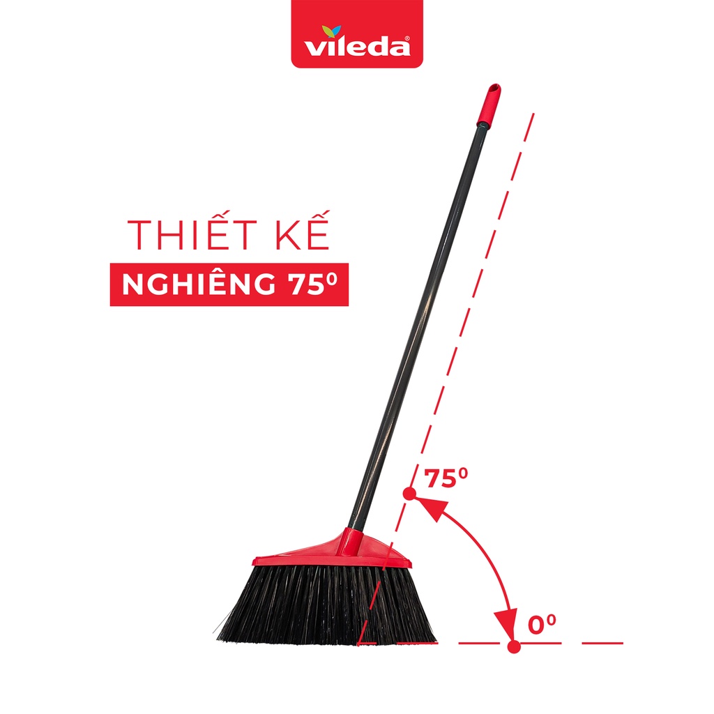 Ảnh Bộ chổi quét nhà kèm xẻng hốt VILEDA tay cầm dài, tháo lắp tiện lợi, tiết kiệm không gian 2