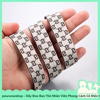 [Sẵn VN - Hỏa Tốc] Dây Vải 40cm Đeo Bảng Thẻ Nhân Viên Phong Cách Cổ Điển Vintage Retro