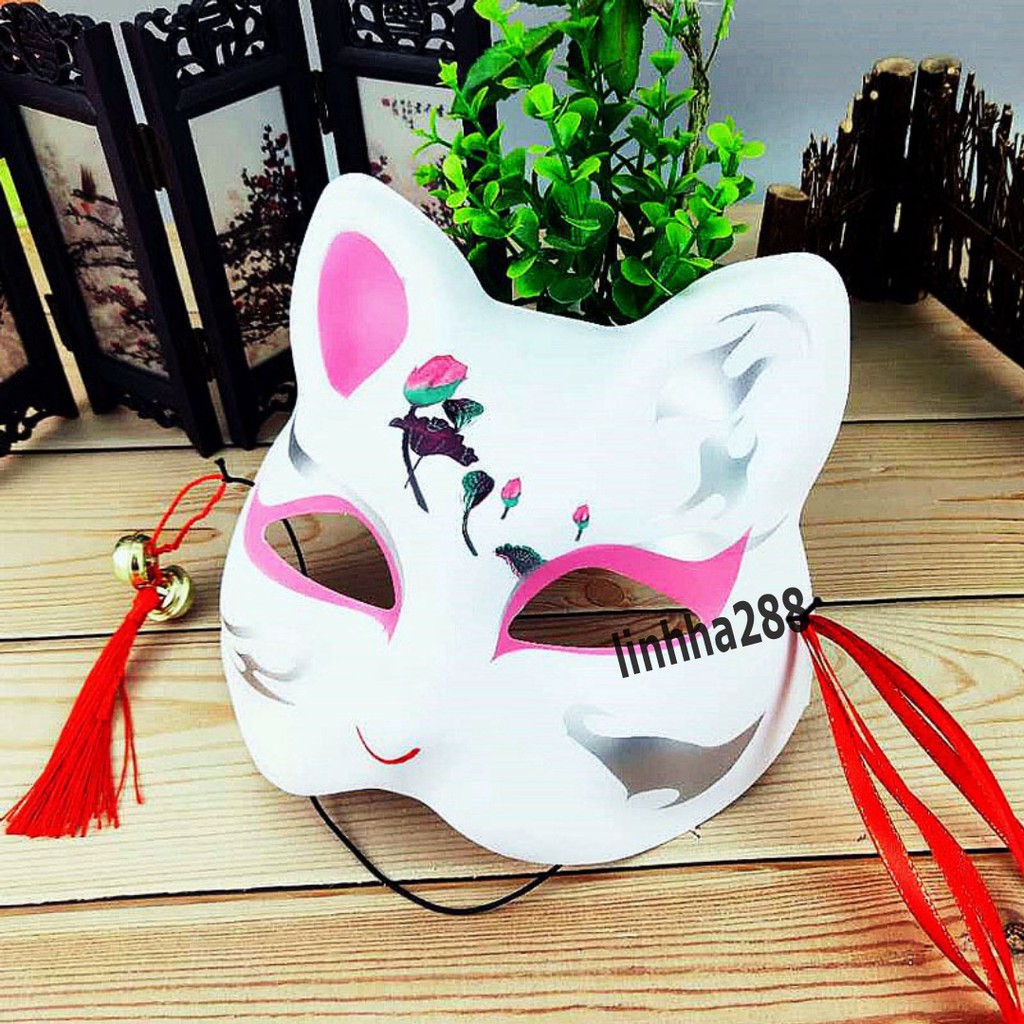 (Mask fox_cosplay) Mặt nạ mèo vẽ Mặt Nạ Mèo Thần Tài Mặt Nạ Cáo ...