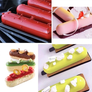 Khuôn Nướng Bánh Silicon Thiết Kế 8/10 Ngăn Chuyên Dụng Để Làm Bánh Hình Ngón Tay,Bánh Puff,Mousse,Sôcôla,Đá Viên