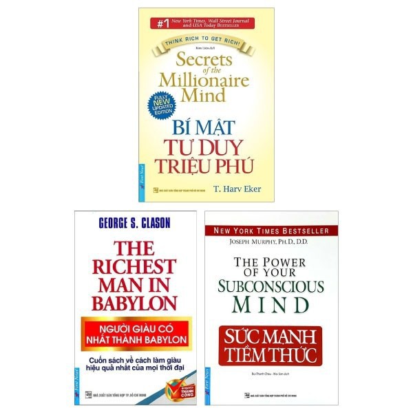 Ảnh Sách - combo sức mạnh tiềm thức, bí mật tư duy triệu phú và người giàu có nhất thành babylon(lẻ, trọn bộ) 2