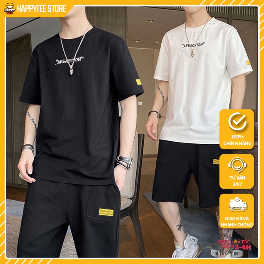 Bộ đồ nam quần short HappyFamily mẫu Affaction phong cách thể thao