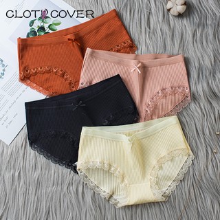 Quần Lót 100% Cotton Phối Ren Gợi Cảm Dành Cho Nữ