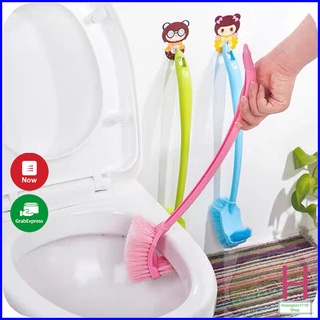 Chổi Cọ Toilet,Vệ Sinh 2 Đầu Làm Sạch Mọi Vết Bẩn Dễ Dàng Tiện Lợi { H }