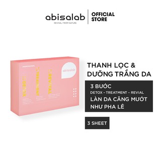 Set mặt nạ Abisalab Peony Whitening Treatment 3 sheets