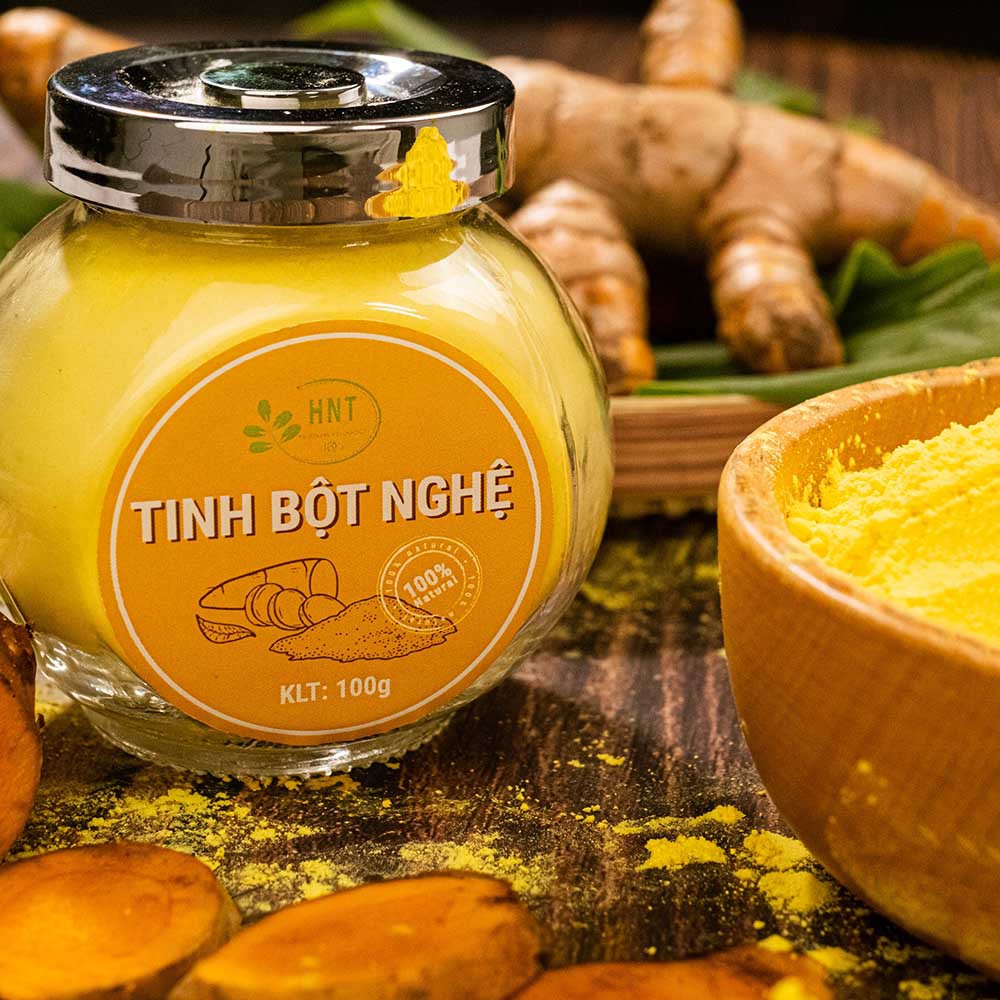 Ảnh Tinh bột nghệ nguyên chất HNT NATURAL PRODUCT TBN100G 3
