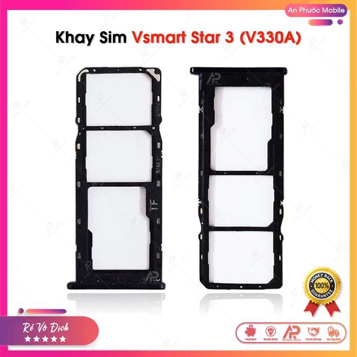 Khay Đựng Sim Vsmart Star 3 V330a Zin Bóc Máy Màu Đen Shopee Việt Nam 8730