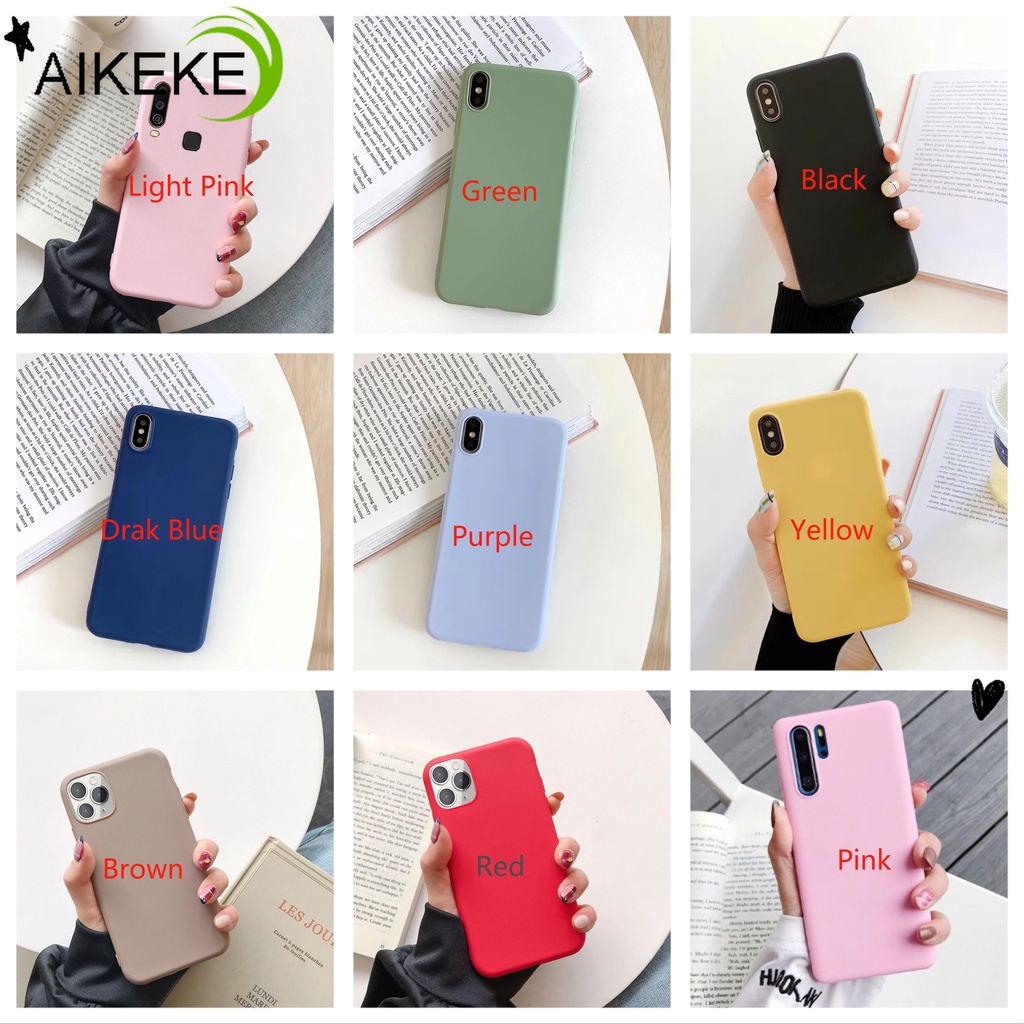 Ốp Điện Thoại TPU Silicone Dẻo Siêu Mỏng Màu Trơn Cho Xiaomi Mi 8 Pro SE Lite CC9E