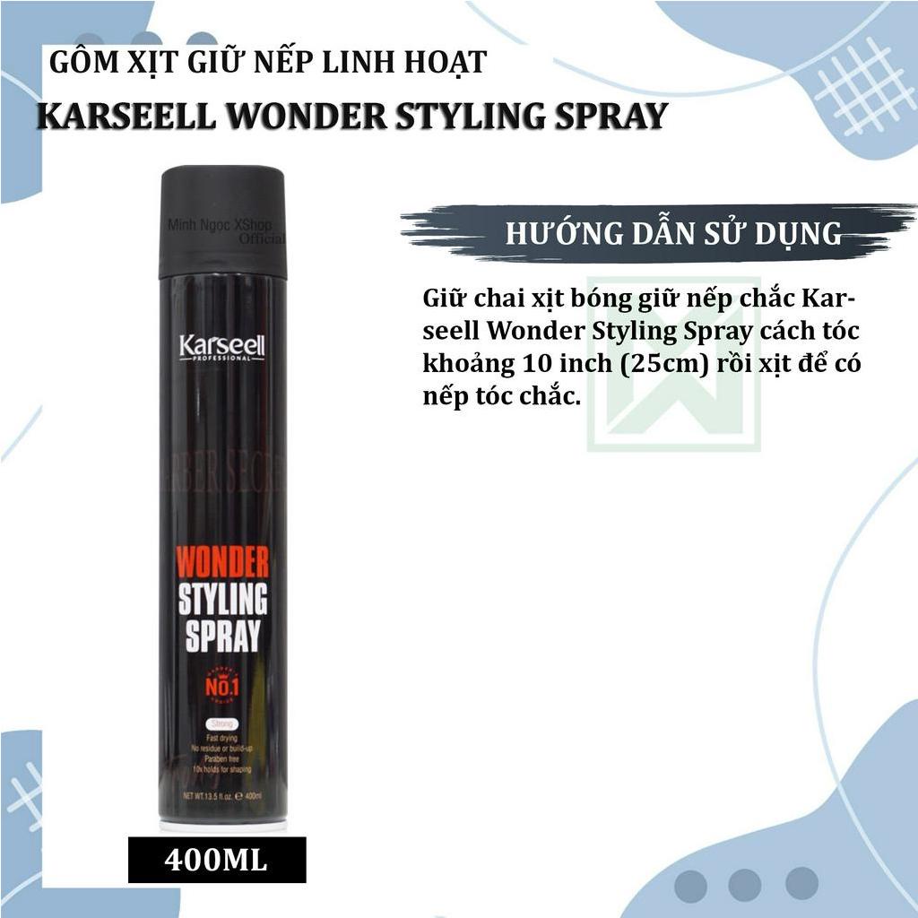 Ảnh Gôm xịt giữ nếp linh hoạt Karseell Wonder Styling Spray 400ML 2