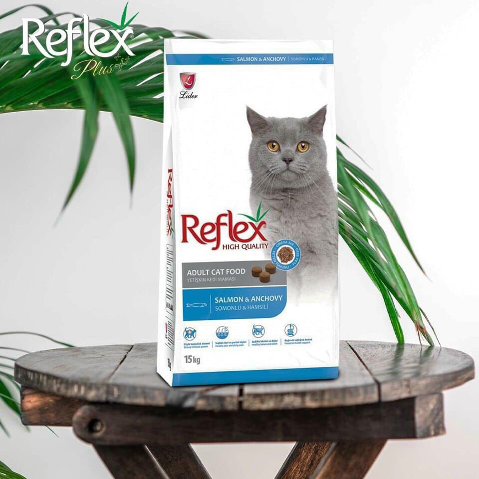 Thức ăn Cho Mèo Lớn Reflex Vị Cá hồi & cá cơm 2kg | Shopee Việt Nam