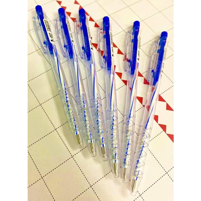 [10 cây] BÚT BI MỰC XANH/MỰC ĐỎ 0.7mm TL027