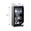 Tủ chống ẩm máy ảnh 50 lít nhập khẩu Andbon AD-50S, Tủ hút ẩm máy ảnh 50l ba ngăn màn LCD điều chỉnh % độ ẩm