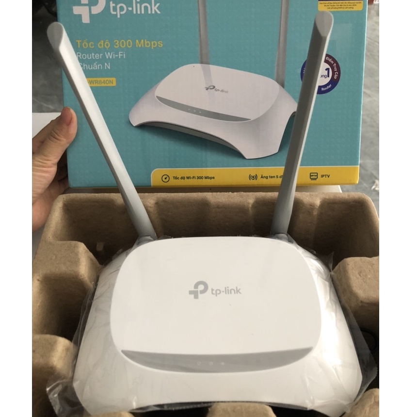 Bộ Phát Wifi TP-Link 840N (chính hãng) cài đặt sẵn kèm dây mạng và dây ...