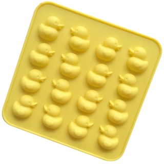 Khuôn Silicon Làm Socola,Thạch Rau Câu,Kẹo Dẻo,Pudding Trang Trí Hình 16 Chú Vịt Xinh