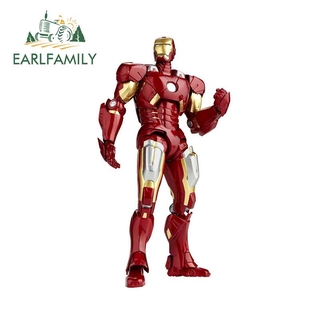 EARLFAMILY 13cm Cho Marvel Iron Man Đồ Họa Xe Ô Tô Tự Động Dán Ốp Lưng Thời Trang Xe Máy Thân Xe JDM Đua Xe Đề Can Chống Thấm Nước