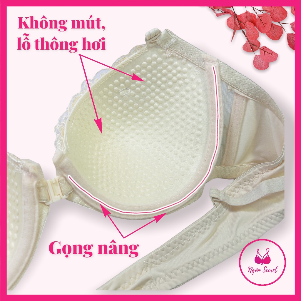 Áo Ngực, áo lót nữ cài trước mút mỏng thông hơi thoáng mát
