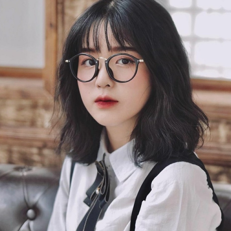 Gọng kính cận nữ Lilyeyewear kim loại, mắt tròn kiểu dáng thời trang  ulzzang hàn quốc 634