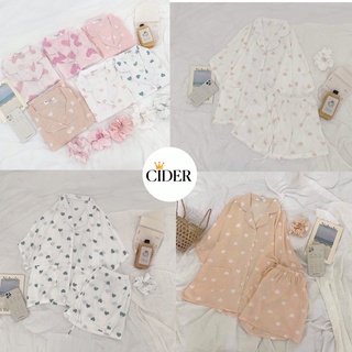 Pyjama Tim New Nữ 🦋 Bộ Ngủ mặc nhà hình trái tim 🦋