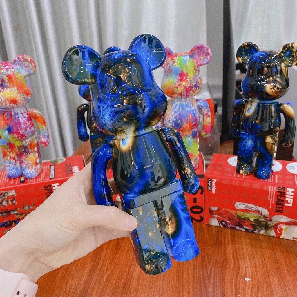 Loa gấu BearbrickLoa bearbrick B5+ nghe nhạc cực hay, Loa bluetooth mini Gấu Bearbrick kết nỗi bluetooth 5.1 pin 2400mAh