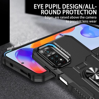 Dành cho Redmi Note 11 Pro / 10s / 10 Pro / 9T / 9s / 9 Pro Max / 9C / 9A / 10C / 10A / POCO M3 Vỏ Bảo Vệ Camera [Cấp Quân Sự] Giá Đỡ Nhẫn Chân Đế Vỏ Bảo Vệ Chống Sốc