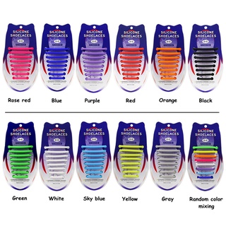 Set 16 Dây Giày Silicone Co Giãn Không Cần Buộc Tiện Lợi