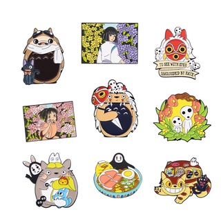 Huy Hiệu Cài Áo Hình Nhân Vật Hoạt Hình Totoro Đáng Yêu 31 "Miyazaki Hayao"