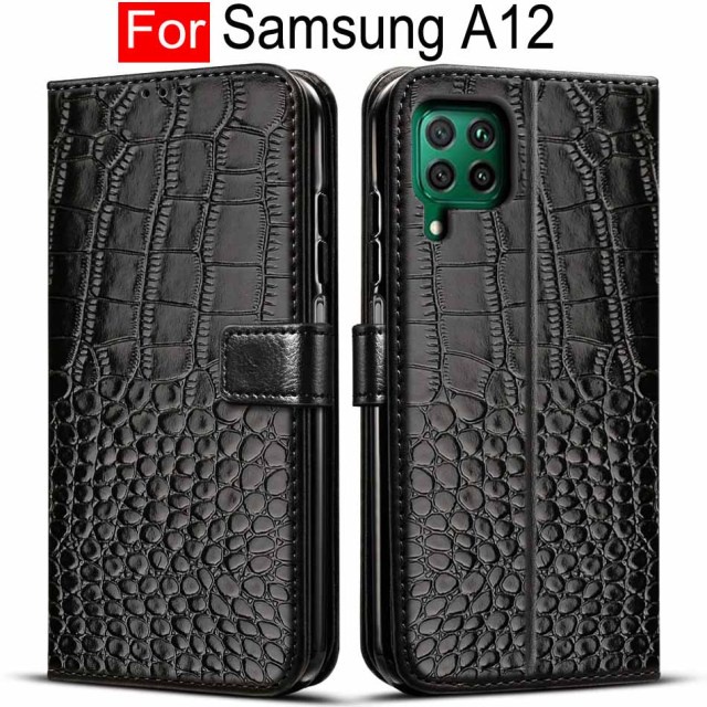 Bao Da Điện Thoại Nắp Lật Nam Châm Sang Trọng Cho Samsung Galaxy A12 A12 A 12