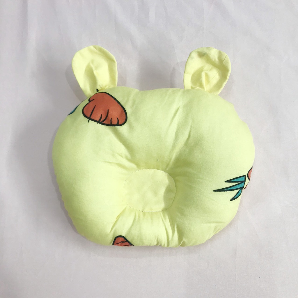 Ảnh Gối Lõm Chống Méo Đầu Hình Tròn GOLDCAT GT Chất Vải Cotton Lõi Bông Êm Cho Trẻ Từ 0-12 Tháng 3