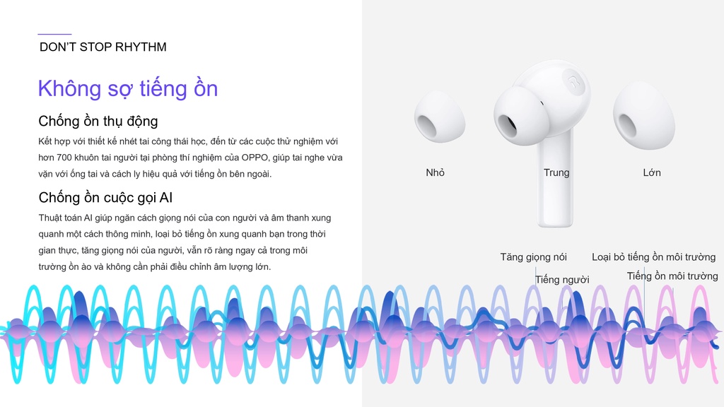 Mô tả Tai nghe Bluetooth Không Dây OPPO Enco Buds 2 | Âm Bass mạnh mẽ | Pin 28H | Khử ồn cuộc gọi AI - Hàng Chính Hãng - 8