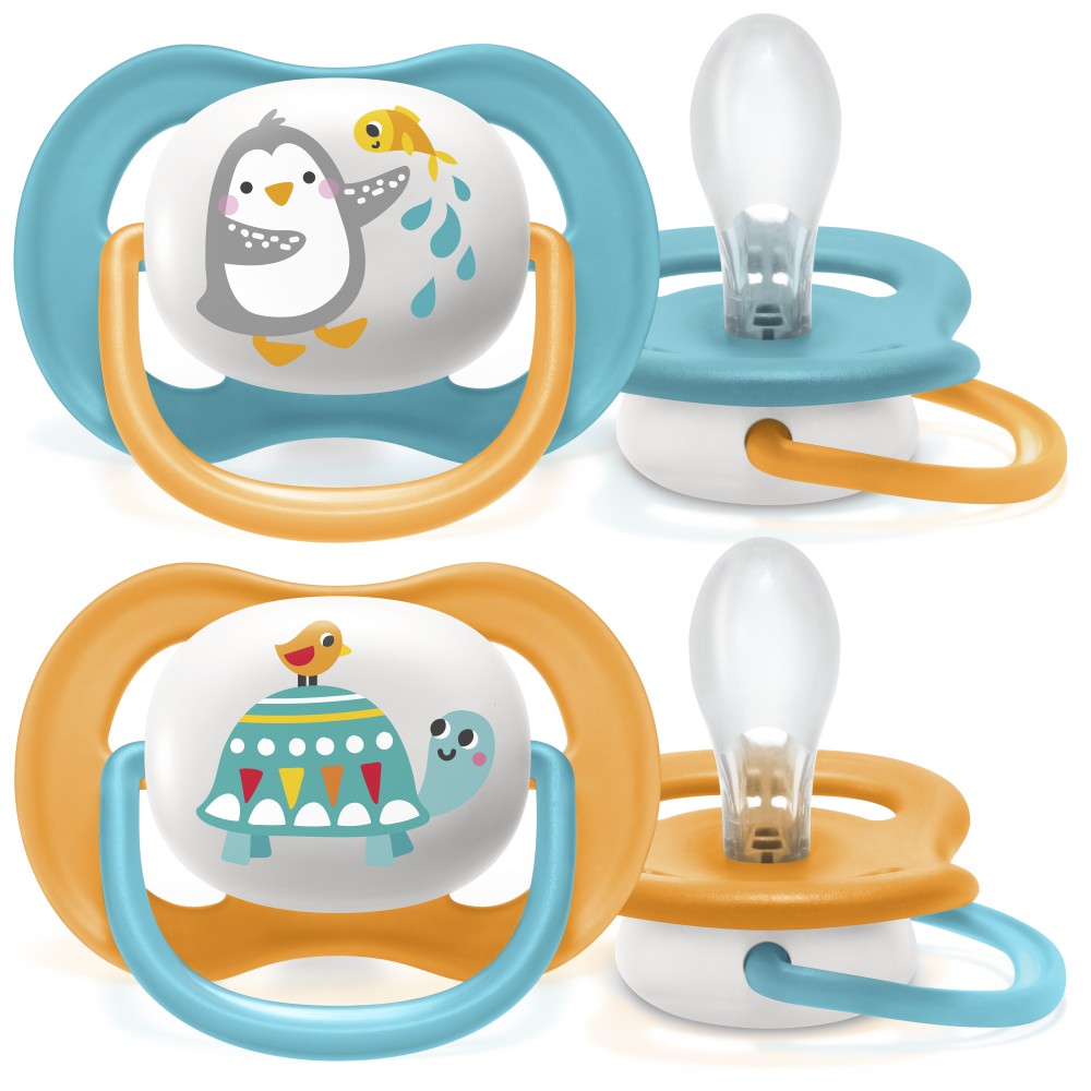 Ảnh Philips Avent núm ty ngậm thông khí 6-18 tháng, vỉ đôi SCF080/07 SCF080/08 3