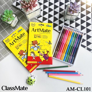 Bút Chì 12 Màu ARTMATE  Chất Liệu Cao Cấp, An Toàn Cho Trẻ, Thân Thiện Với Môi Trường AM-CL101