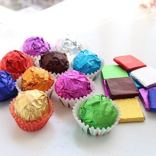 ✿✿✿Giấy Bạc Bọc Kẹo Socola 10*10cm (Tập 100 chiếc)✿✿✿
