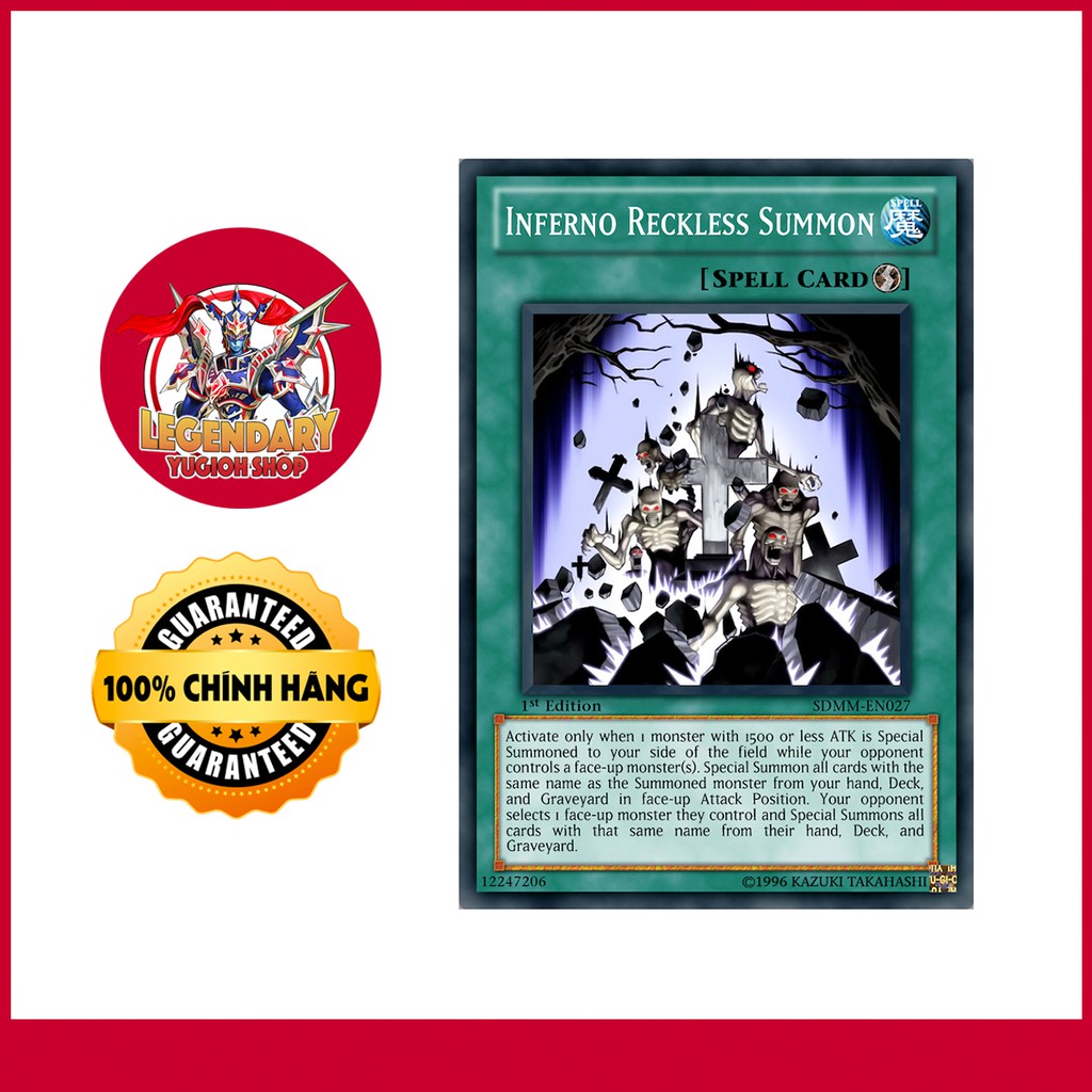 [Thẻ Bài Yugioh Chính Hãng] Inferno Reckless Summon | Shopee Việt Nam