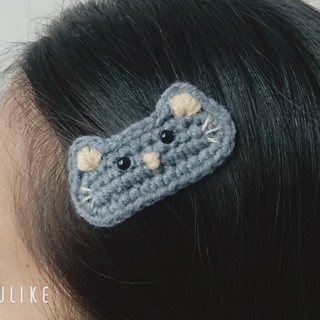 Kẹp tóc mèo Tom cute cho nữ và bé gái 5cm |Cặp tóc mái đáng yêu |Shop Rô Handmade