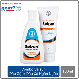 Bộ Dầu Gội và Dầu Xả Chống Gàu Selsun 100ml