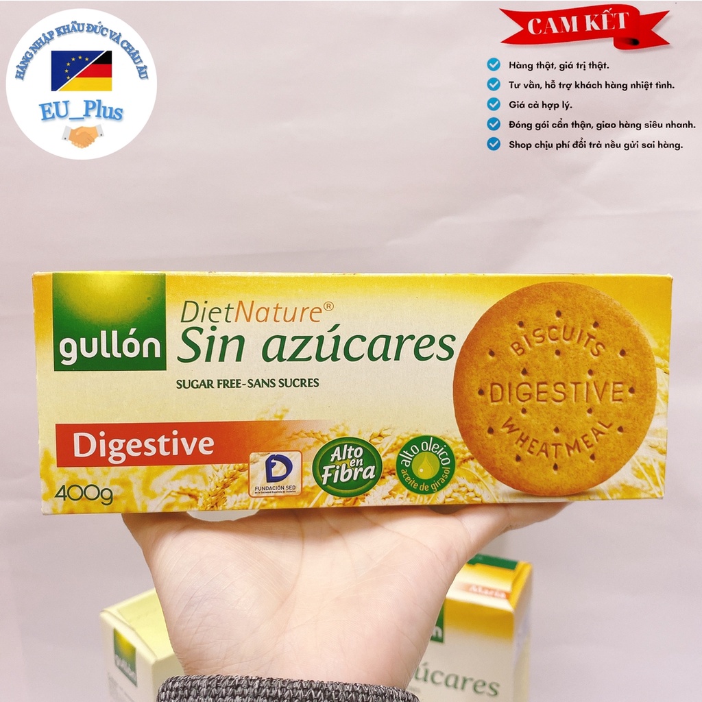 Bánh quy GULLON ăn kiêng không đường DIGESTIVE 400G - Tây Ban Nha ...