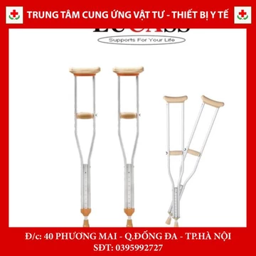 Nạng chống nách / Nạng nách nhôm người lớn, trẻ em (đôi)