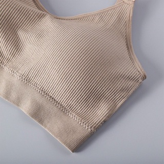 Áo lót bra nữ 2 dây tập gym thể thao có đệm mút ngực chất cotton thoáng mát DEVARI B1182