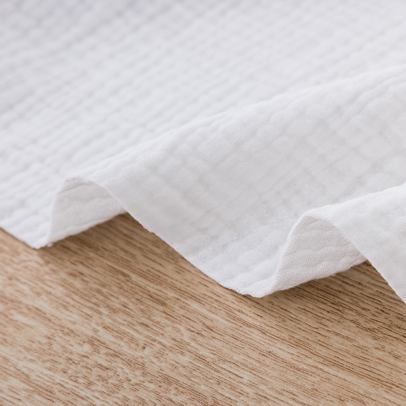 Hai lớp vải gạc cotton crepe chất liệu may thân thiện với môi trường 100% vải cotton DIY để chăm sóc gạc lưới cotton hoặc khăn ăn cho bé W300530