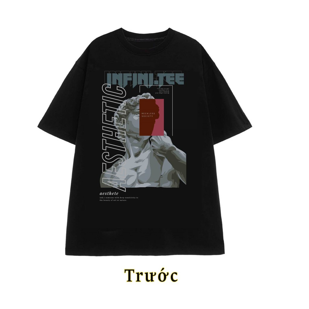 Áo thun INFINITEE Fni0009, Thun 100% Cotton - form rộng Unisex