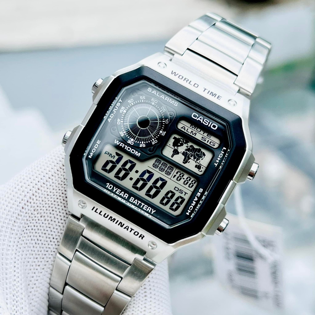 Đồng Hồ Nam Casio AE1200 Bản Thép | Shopee Việt Nam