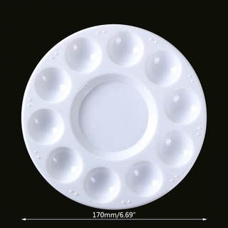 Paint Palette Tray Round Plastic Watercolor Mixing Palette DIY Craft Art Supply