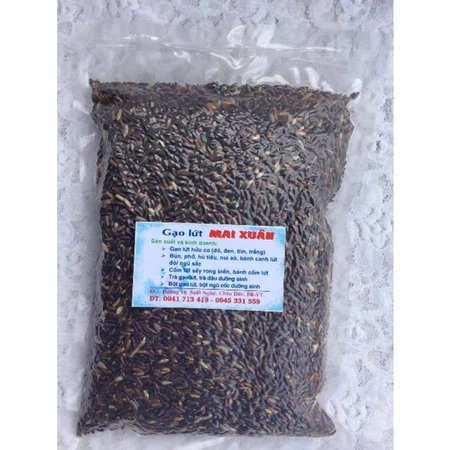 Gạo lứt tím Sóc Trăng (tím thảo dược) gạo dẻo - giảm cân