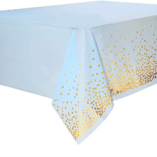Khăn Trải Bàn Dùng Một Lần Kích Thước Lớn 137 * 273 cm Vừa Vặn Đến 8ft Màu Xanh Dương Cho Tiệc Sinh Nhật Đám Cưới