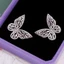 Bông Tai Hình Bướm Đính Đá zircon Thời Trang 2022 Cho Nữ