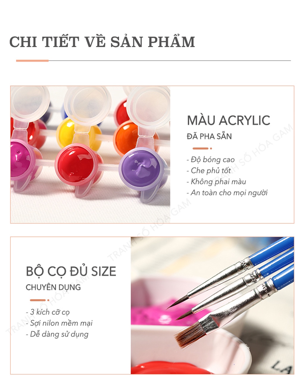 Mô tả Tranh Số Hoá Đức Phật GAM Tự Tô Màu Mẫu Mới Nâng Cấp Lọ Màu To 5ml TN4648 tổng hợp - 4