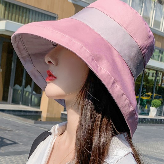 Product image Mũ rộng vành chống nắng chống uv đội 2 mặt phong cách Hàn, nón chống nắng nữ thời trang