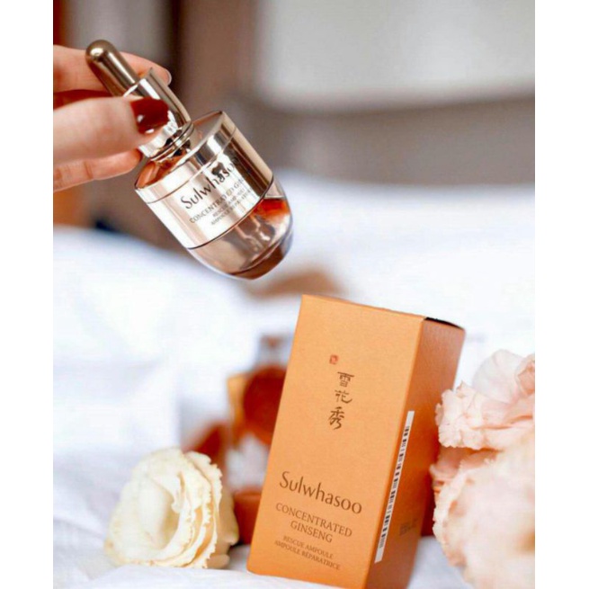 Tinh chất nhân sâm sulwhasoo phục hồi giải cứu làn da tức thì Concentrated Ginseng Rescue Ampoule 20g